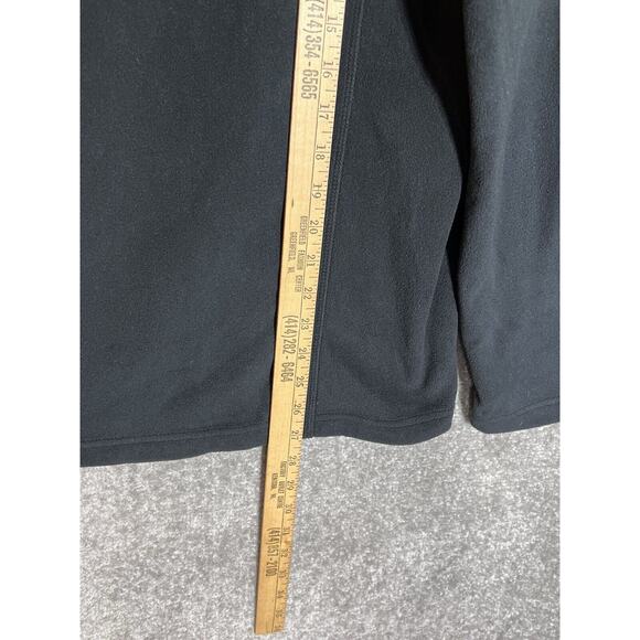 Lands End 1/4 Zip Pullover‎ Fleece Sweater Womens Size Medium 10-12 Black - Picture 6 of 6